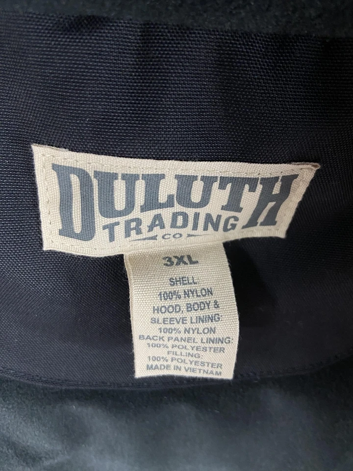 Duluth Trading Jacket Mens 3XL Black Whaleback Waterproof Work Coat Insulated - Image 4 of 4
