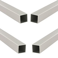 Outwater 1" Clear Square Panel Connector Tubing  8ft Length (Pack of 4)