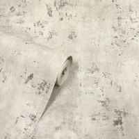 WOW168 Soho Beton Strukturtapete Grau Silber 10M Rolle Industrielle Stil