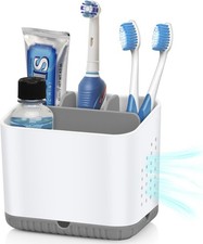 Kids Electric Toothbrush Organizer Grey , Toothbrush Holders for Bathrooms