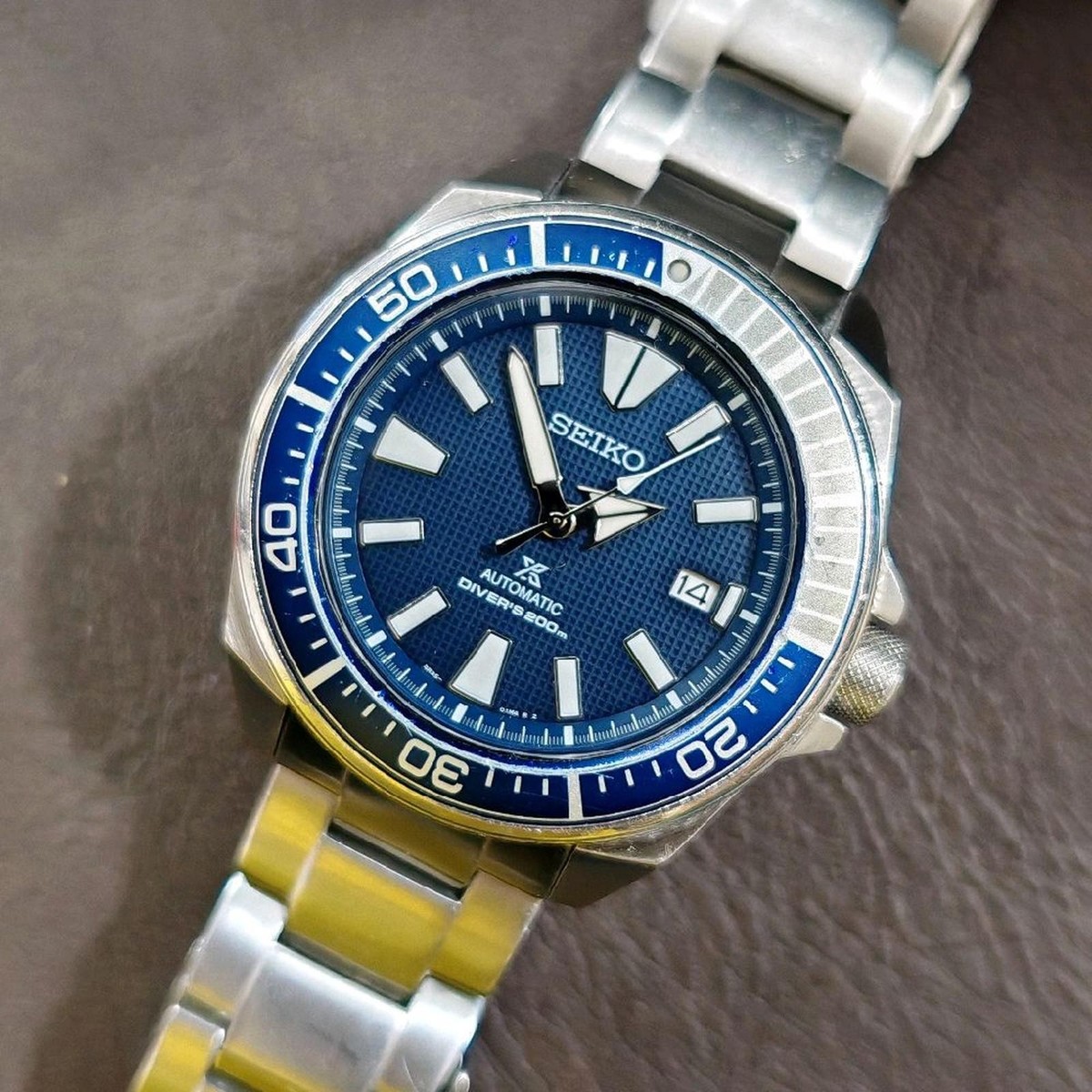 時計 SEIKO Samurai automatic RARE Seiko Prospex SRPF01K1 Samurai Automatic Divers Date Blue