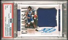 De'Aaron Fox 2018 National Treasure Colossal Material Auto RC /99 POP 1 SPURS