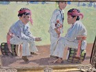 Victoria BC CANADA Listed Robert Genn 1936-2017 Three Navajo Drummer Boys Band — photo 7