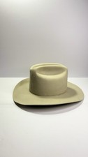 Vintage Beaver Brand Hat 5X Size 6 3/4 Open Road Style Silver belly Cream