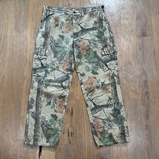 Vintage Liberty Pants Mens L Realtree Camo Cargo Pockets Relaxed Hunting Outdoor