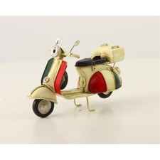9973787 Nostalgisches Modell-Auto Oldtimer Moped Roller 11x8x17cm