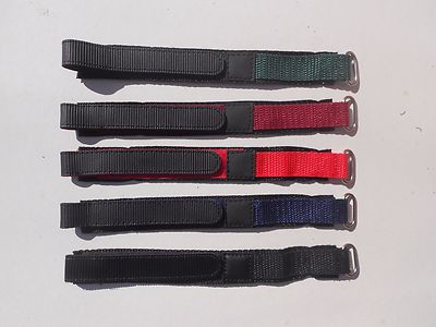 CINTURINO OROLOGIO A STRAPPO SUB SUBACQUEO BLU ROSSO NERO VERDE NERO 18mm  20mm | eBay