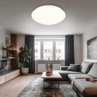 Deckenleuchte Schlafzimmerlampe Led Deckenlampe Metall Weiß Biglight