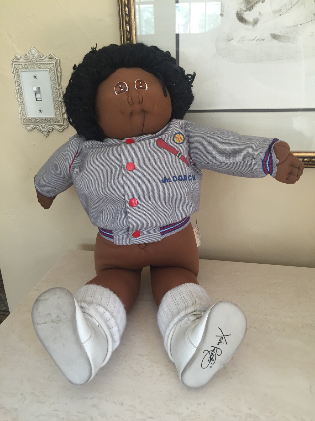 Xavier Roberts Soft Sculpture Little People 1984 African American Double Signed Xavier Roberts Soft Sculpture Little People 1984 African American Double Signed