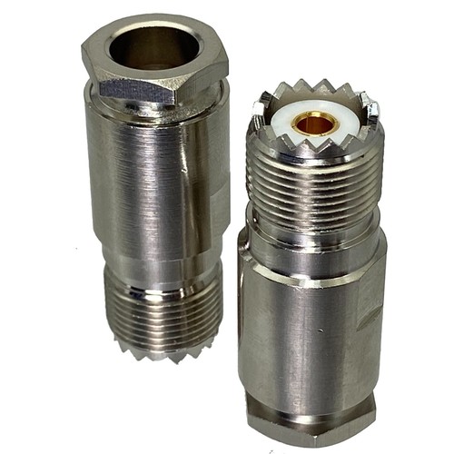 Conector UHF SO239 abrazadera de conector hembra para cable RG58 / RG8X / RG5 / RG8 LMR400 - Imagen 5 de 7