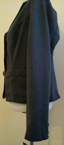 Chaqueta para mujer Robert Louis gris manga larga informal o profesional tres botones - Imagen 2 de 8