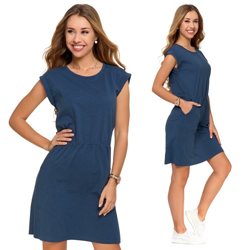 Damen Kleid MORAJ Midikleid ärmellos Freizeit Casual 100% Baumwolle 2700-004 - Bild 10 von 23