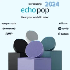 Amazon Echo Pop Smart Speaker Latest 2024 Alexa Full sound All Colors New Sealed