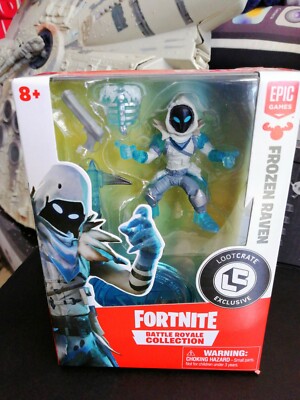 Fortnite Epic Games FROZEN RAVEN Figur Battle Royale Exclusive Lootcrate Rare