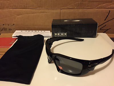Oakley 58/17 128mm Polished Black Scalpel Sunglasses with Gray