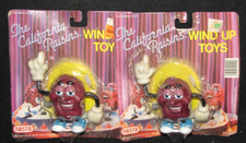 2x The California Raisins Wind Up Toys, by Nasta, 1987