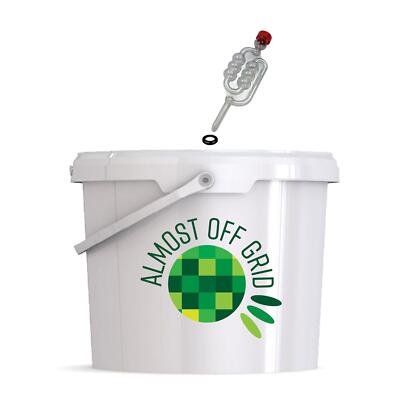 Bouteille De Fermentation En Verre 10 Litres – Pour Vin, Bière, Kombucha – Ouverture Large 40 Mm – Fabriquée Artisanalement En Italie