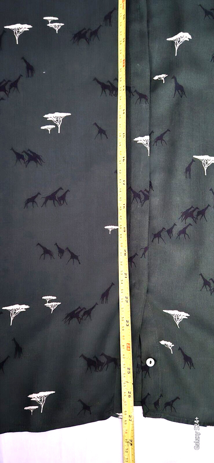 Dark Green Zara Basic(Trees/Giraffe Print)Top/Blo… - image 5