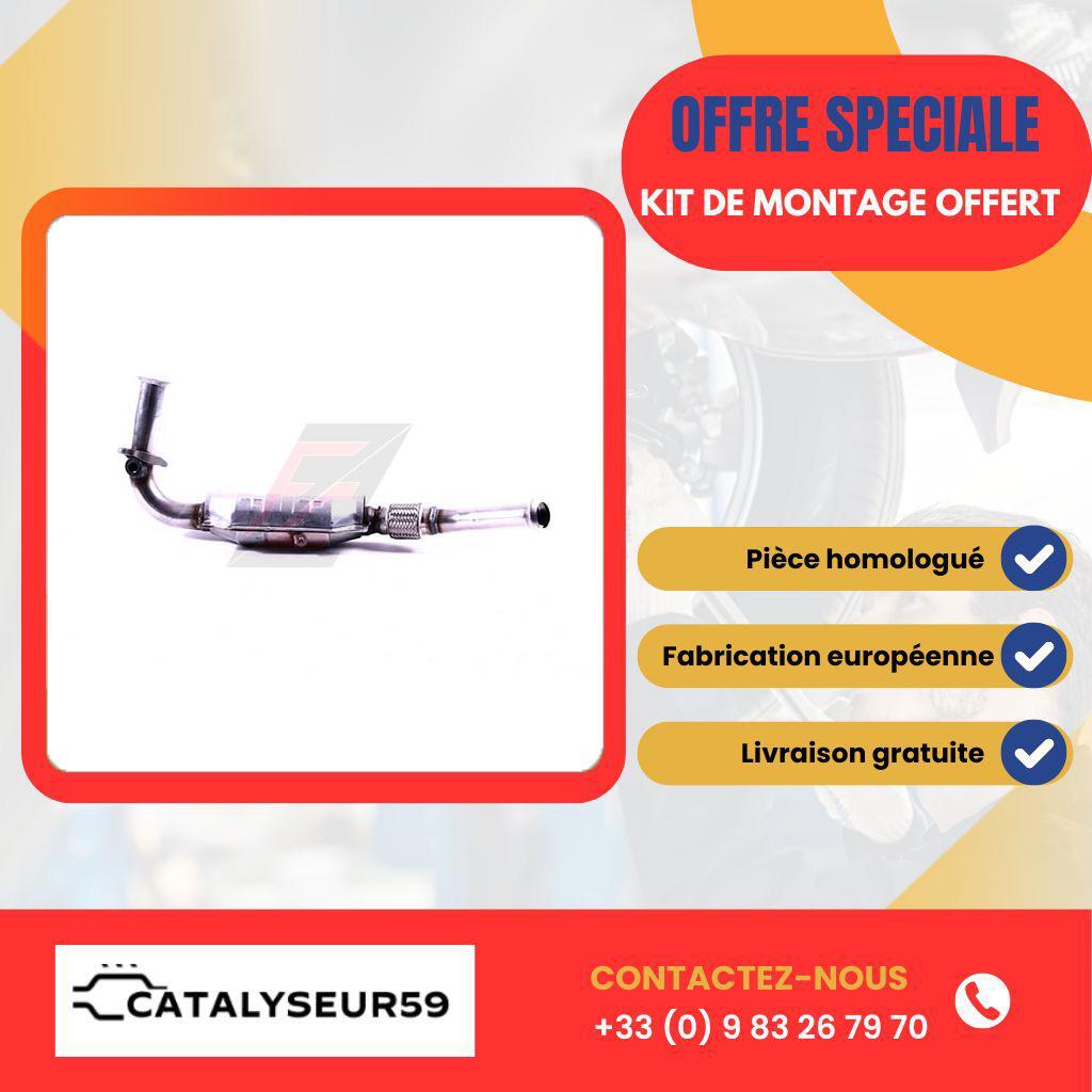 Catalyseur Renault Clio 1 1.6i K7M 90cv essence de 1998 en acier inoxydable