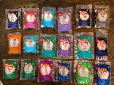 Ty Beanie Babies McDonald  s Teenie Beanies Lot Of 18 SEALED MINT IN PACKAGE