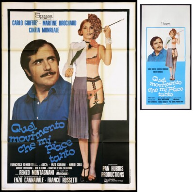 Quel Movimento Che Mi Piace Tanto 1975 CARLO GIUFFRÈ Poster + Locandina Original