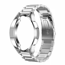 For Samsung Galaxy Watch FE 7 4 5 6 40/44 Classic 43/47 Metal Band Strap Cover