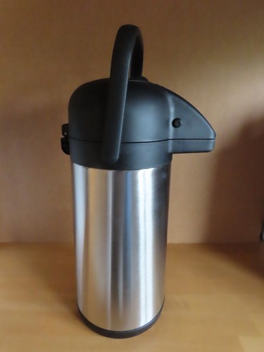 Pumpkanne Thermoskanne Isolierkanne Pumpthermoskanne Edelstahl ca. 2,5L - Bild 7 von 11