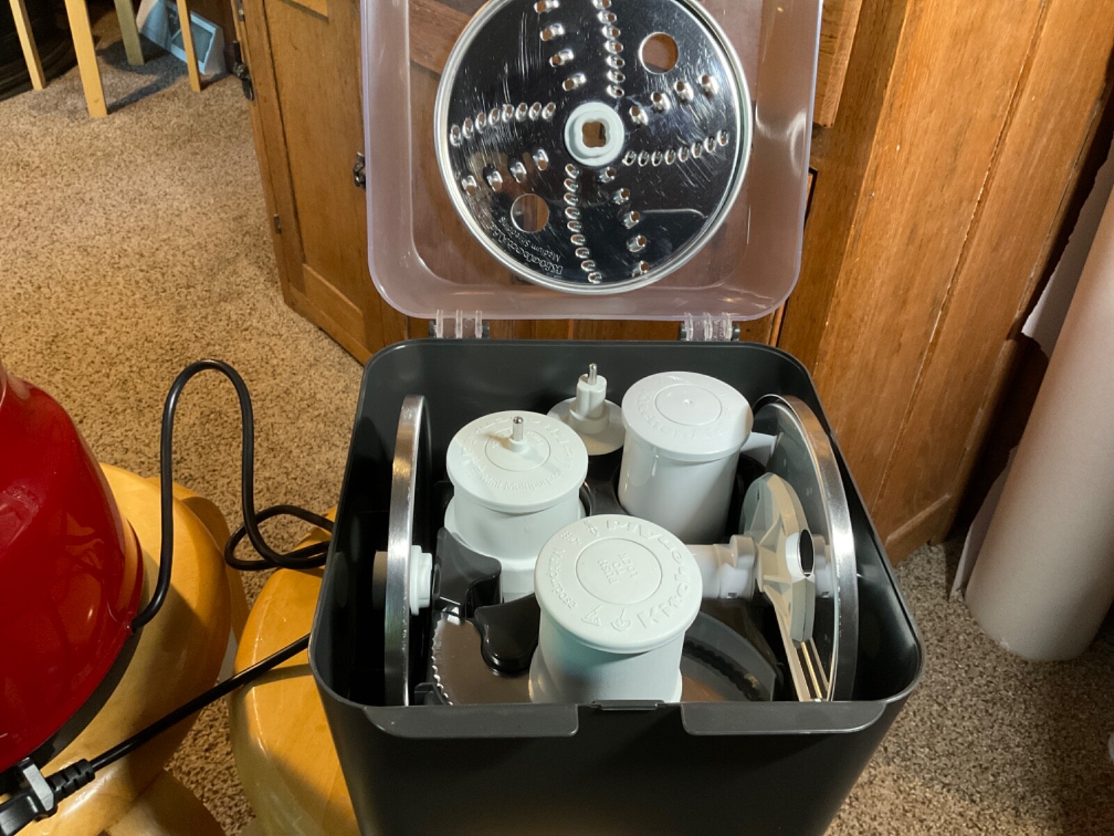 Pre Owned KitchenAid Food Processor KFP0935Q 9Cup & 3Cup. Red eBay