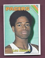 RAZOR SHARP PACK FRESH 1975 TOPPS BASKETBALL #259 LEN ELMORE ROOKIE .99 SH R809