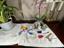 PLAYMOBIL GEOBRA 1992 CONSTRUCTION TOY FIGURES TOOLS  ACCESSORIES LOT Bundle