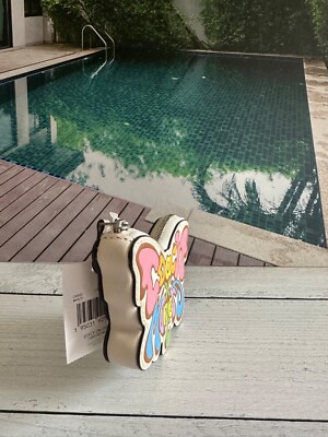 NWT COACH LIL NAS MULTI COLOR LEATHER BUTTERFLY COIN CASE CK532 | eBay