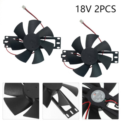 #ad 2Pcs General Induction Cooker Fan Induction Repair Cooling 18V Ventilation Fan $12.74