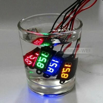 Mini DC 3.5-30V Waterproof 0.28" LED Digital Voltmeter Voltage Meter Panel New