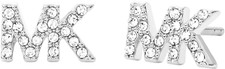 Image of NEW MICHAEL KORS SILVER TONE CRYSTAL PAVE,STUD EARRINGS MKJ7633