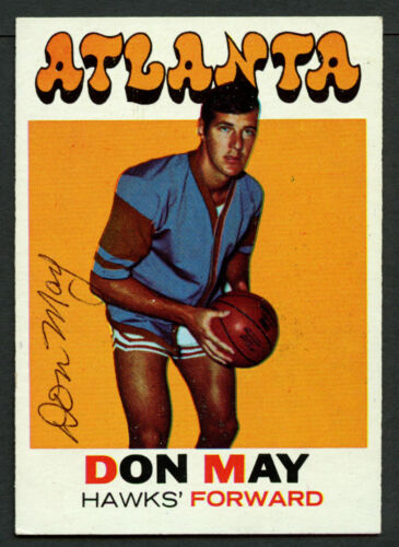 Tarjeta coleccionable de baloncesto Don May #6 firmada autógrafo automático 1971-72 Topps - Imagen 1 de 1