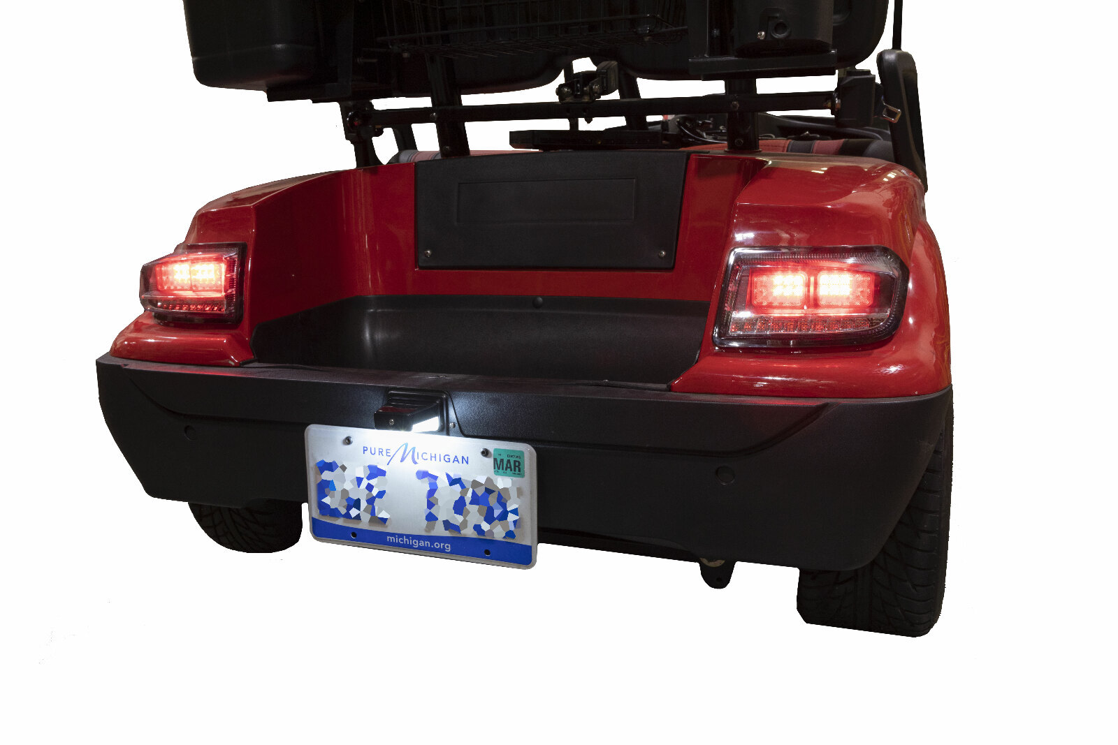 Universal Golf Cart License Plate Holder 12V LED Light for Yamaha EZGO