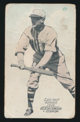 1916 Zeenut (PCL) -GUS GLEICHMANN (Vernon Tigers) 1912-22 Minor