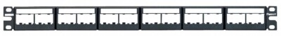 Panduit CPP24WBLY Patch Panel w/labels, 24 Port, 1 RU, BL
