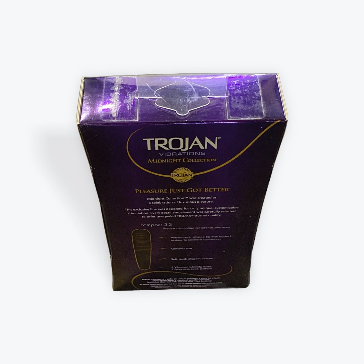 Trojan Vibrations Midnight Collection compact 3.3 multi-speed massager 3  speeds | eBay