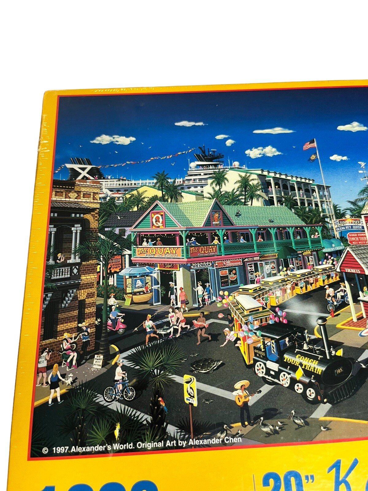 Key West Jigsaw Puzzle by Alexander Chen 1000 Piece 20” x 27” Key West