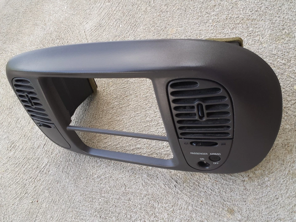 ✅ 1997 1998 1999 2000 2001 2002 FORD F150 EXPEDITION BISEL TABLERO INSERCIÓN MOLDURA GRIS Foto 4 de 4