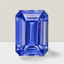 Blue Sapphire Octagon Cut Gemstone 1.16 Cts - 7x5 mm VVS Loose Gem