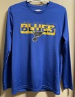 Boys NHL St. Louis Blues Long-Sleeved Tee--Size Large — photo 1