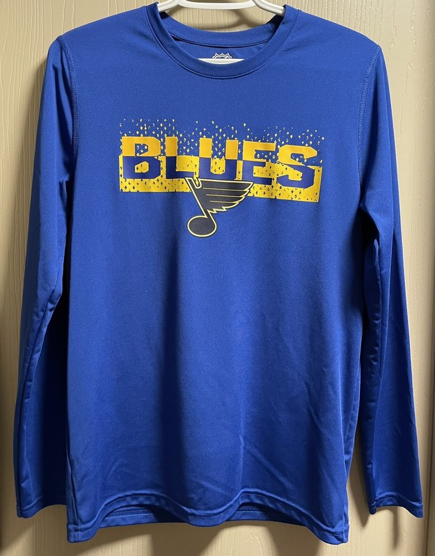 Boys NHL St. Louis Blues Long-Sleeved Tee--Size Large
