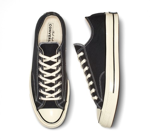 Converse Chuck 70 Ox - Low Top Vintage Canvas Shoes - Black - Picture 4 of 6