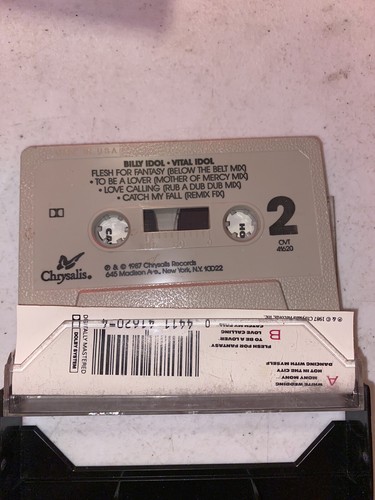 (2) Billy Idol "Vital Idol" & rebel yell Cassette Tape - Picture 2 of 3