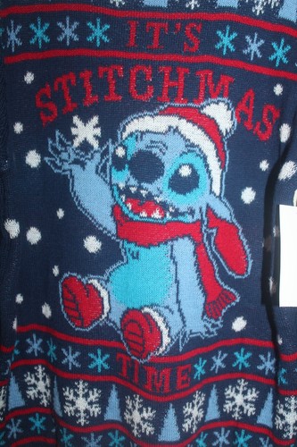 Disney Lilo and Stitch Boy's size M (8) Ugly Christmas Sweater NWT - Picture 3 of 5