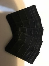 Black 4row 2 Hook Bra Extender, Lot of 5. A128