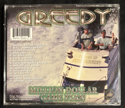 SEALED --- Greedy - Million Dollar Game Plan --- G-Funk/Gangsta 