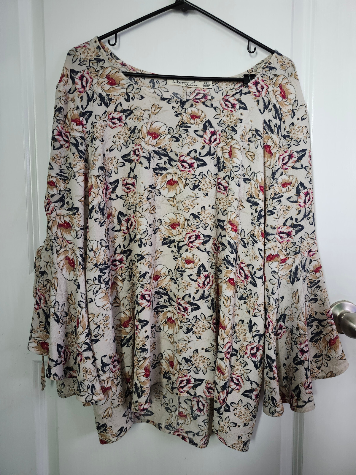 Liberty Love Floral Womens Blouse Size 2XL